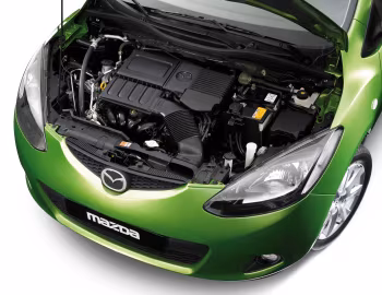 Bajo el capó Mazda2 5-door [Worldwide] (DE) '2007–10