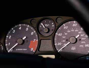 Камбінацыя прыбораў 2000 Mazda MX-5 Miata LS [North America] (NB1) '1999–2000