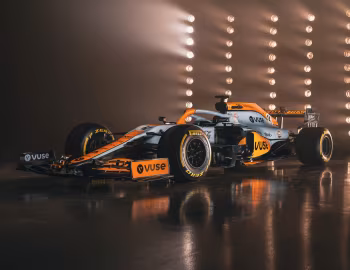 McLaren MCL35M with a special "Gulf" livery '05.2021