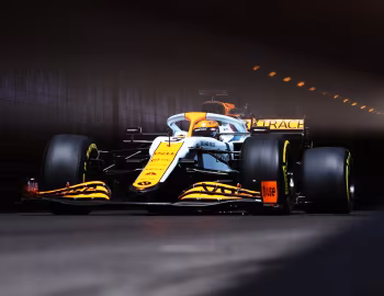 McLaren MCL35M with a special "Gulf" livery '05.2021