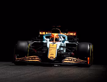 McLaren MCL35M with a special "Gulf" livery '05.2021