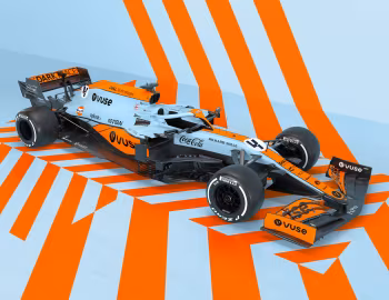 McLaren MCL35M with a special "Gulf" livery '05.2021