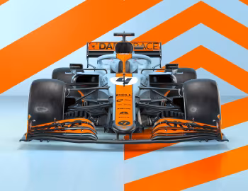 McLaren MCL35M with a special "Gulf" livery '05.2021