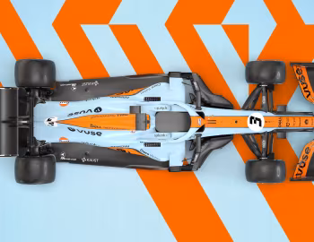 McLaren MCL35M with a special "Gulf" livery '05.2021