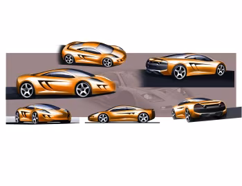 Esboço (sketch) McLaren MP4-12C