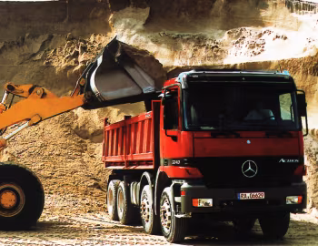 Mercedes-Benz Actros 3240 K самосвал Meiller с трёхсторонней разгрузкой (MP1) '04.1997–10.2002
