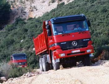 Mercedes-Benz Actros 3331 AK самосвал Meiller с трёхсторонней разгрузкой (MP1) '04.1997–10.2002