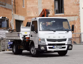Mitsubishi Fuso Canter 7C15 Meiller Dreiseitenkipper mit Atlas-Ladekran AK 57.3 A4 L [Germany] (FE7) '2013–22