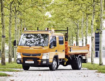 Mitsubishi Fuso Canter 7C15D mit Dreiseitenkipper Aufbau und Schneepflug [Germany] '2014–22
