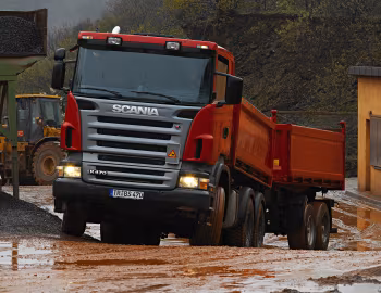 Scania R470 6×4 CR16 rigid Meiller-Dreiseitenkipper [Germany] '2004–09