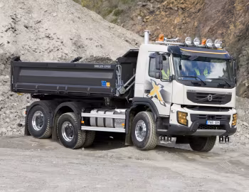 Volvo FMX 410 6×4 rigid Day cab with Meiller Dreiseitenkipper Typ D316 '2009–13