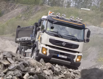 Volvo FMX 410 6×4 rigid Day cab with Meiller Dreiseitenkipper Typ D316 '2009–13