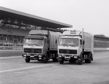 Mercedes-Benz 1619 KO Müllfahrzeug Kuka RotoPress (Br.385) '1974–77