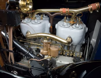Bajo el capó Mercedes 28/60 HP Open Front Town Car '1917