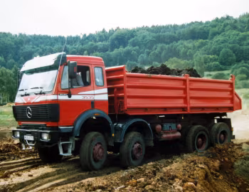 Mercedes-Benz 3535 AK 8×6 Meiller Dreiseitenkipper '1990–93