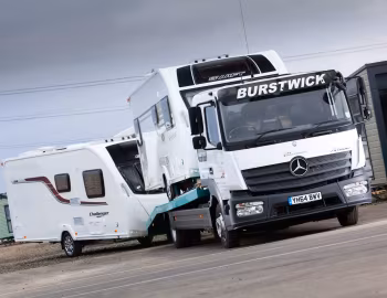 Mercedes-Benz Atego 816 Car Carrier with ClassicSpace sleeper cab [UK-spec] '2015