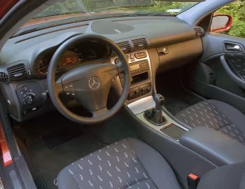 Interior 2002–04 Mercedes-Benz C 230 Kompressor Sportcoupe [North America] (CL203) '2001–04