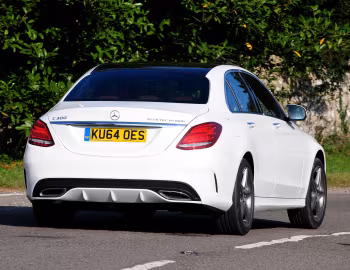 Mercedes-Benz C 300 BlueTec Hybrid AMG Line [UK-spec] (W205) '2014–18