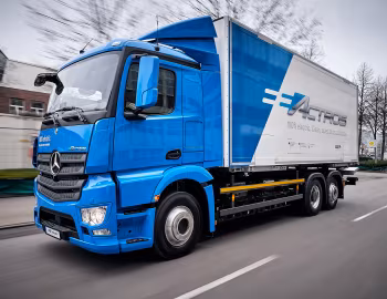 Mercedes-Benz eActros 400 6×2 mit Wechselbrückenaufbau (MP4 / Br.963) '2018–22