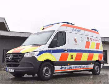 Mercedes-Benz eSprinter E-KTW Ambulanzmobile Schönebeck Typ "Valeris" '2021–pr.