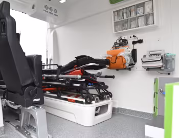 Interior Mercedes-Benz eSprinter E-KTW Ambulanzmobile Schönebeck Typ "Valeris" '2021–pr.