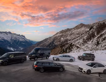 Mercedes-Benz Sprinter, Mercedes-Benz S-Klasse, Mercedes-Benz C-Klasse Estate, Mercedes-Benz E-Klasse Limousine, Mercedes-Benz V-Klasse, Mercedes-Benz G-Klasse