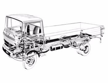 Mercedes-Benz LP 608 автомобиль с бортовой платформой (Br.314) '1964–77