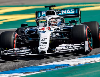 Mercedes-AMG F1 W10 EQ Power+ with a special "125 Years of Motorsport" livery '07.2019