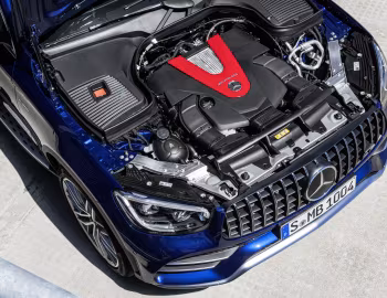 Sob o capô Mercedes-AMG GLC 43 4MATIC [Worldwide] (X253) '2019–22