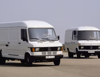 Mercedes-Benz L 508 D Kastenwagen mit Doppelkabine, Mercedes-Benz 409 D Kastenwagen mit Hochdach