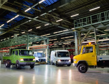 Mercedes-Benz Vario 814 DA Dreiseitenkipper mit Doppelkabine, Mercedes-Benz Vario 614 DKA Kastenwagen