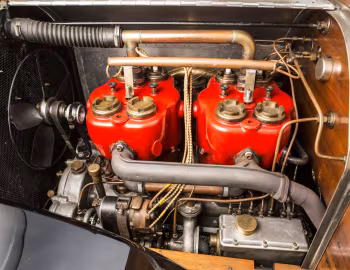 Bajo el capó Mercedes Simplex 28/32 PS Roi-des-Belges Tourer '1909