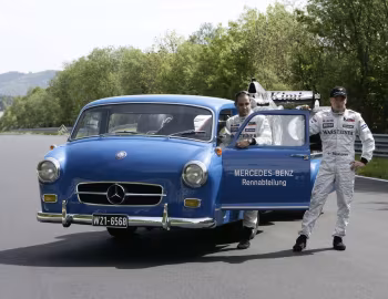 Mercedes-Benz Rennwagen-Schnelltransporter, Juan Pablo Montoya, Kimi Räikkönen