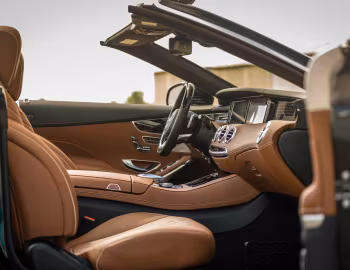 Interior 2016–17 Mercedes-Benz S 550 Cabriolet AMG Line [North America] (A217) '2015–17