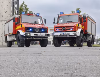 Mercedes-Benz Unimog U 1550 L Schlingmann & Rotte Brandschutztechnik TLF 2000, Mercedes-Benz Unimog U 5023 Schlingmann Varus TLF 3000