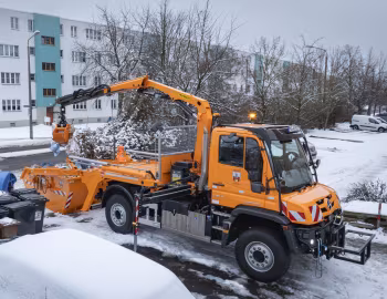 Mercedes-Benz Unimog U 530 Absetzkipper mit Kran '2026