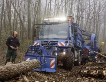 Mercedes-Benz Unimog U 530 mit Epsilon-Ladekran M70F '2018–pr.