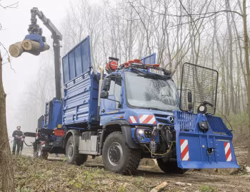 Mercedes-Benz Unimog U 530 mit Epsilon-Ladekran M70F '2018–pr.