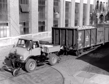 Mercedes-Benz Unimog U 65 mit Schienensystemen (Br.406) '1963–65