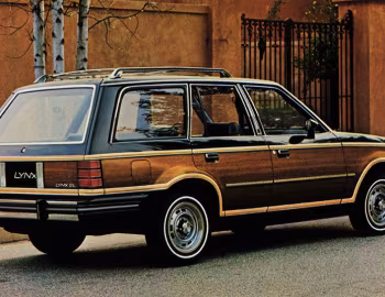 1981 Mercury Lynx GL 4-door Liftgate Station Wagon with Villager Woodtone Option (65/60Z 74D)