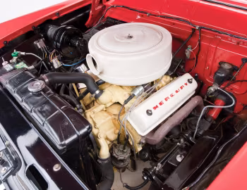 Sob o capô 1955 Mercury Montclair Convertible (76B)