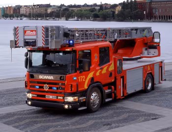 Scania P94DB 310 4×2 Drehleiter Metz '2000–04