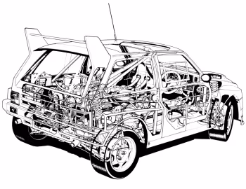 MG Metro 6R4 Group B Rally Car '1985–86