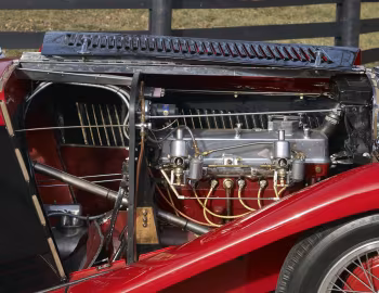 Sob o capô MG NB Magnette Airline Coupe by Allingham '1935
