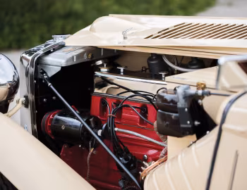 Sob o capô MG TA Tickford Drophead Coupe '1938–39