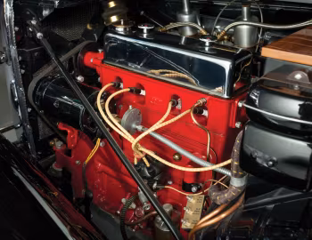 Sob o capô MG TA Tickford Drophead Coupe '1938–39