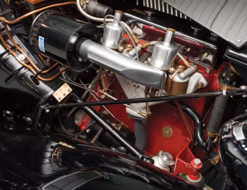 Sob o capô MG TA Tickford Drophead Coupe '1938–39