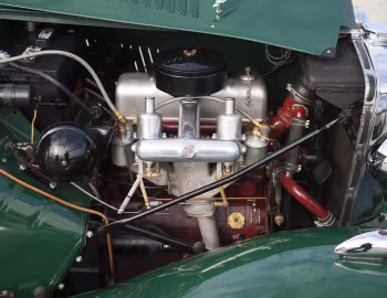 Sob o capô MG TD (Mark II) '1951–53