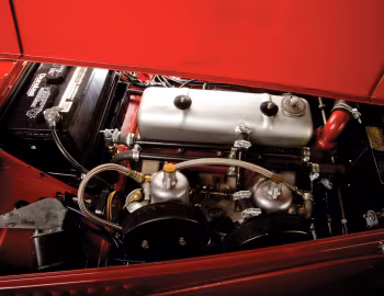 Sob o capô MG TF Midget '1953–55