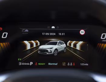 Tableau de bord MG ZS Hybrid+ [UK-spec] '2024–pr.